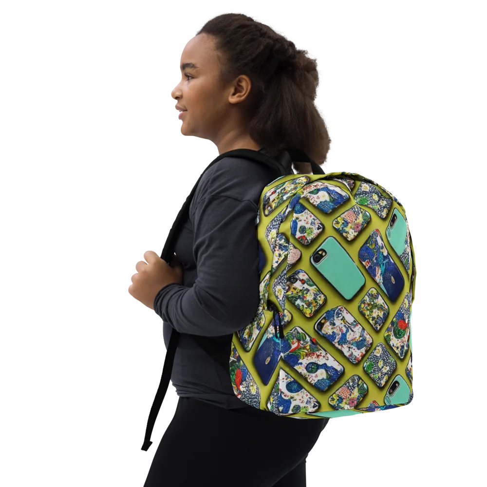 Neon Carryall on Minimalist Backpack — Right Front