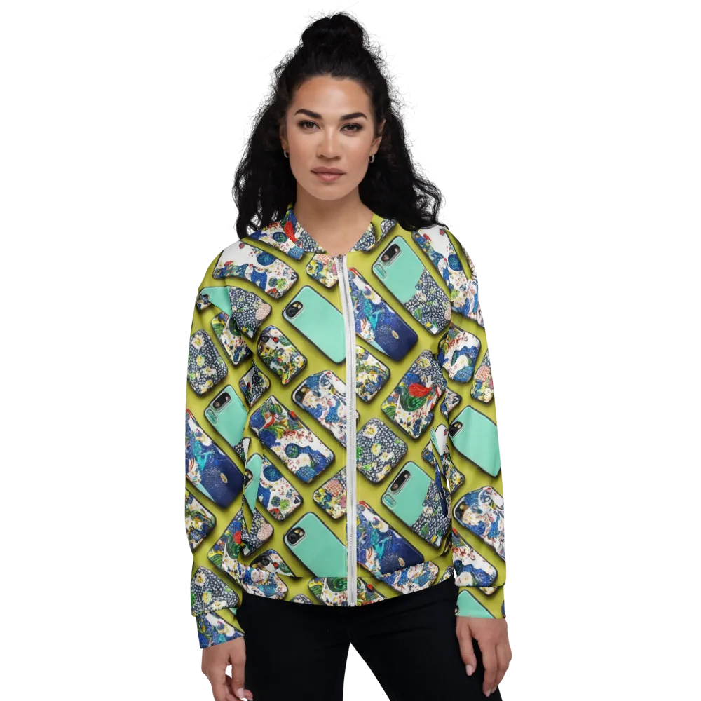 Neon Carryall on Bomber Jacket — Front