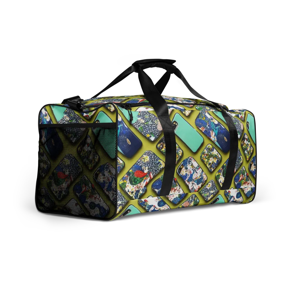 Neon Carryall on Duffle Bag — Right Front