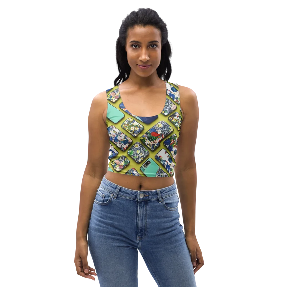 Neon Carryall on Crop Top — Front