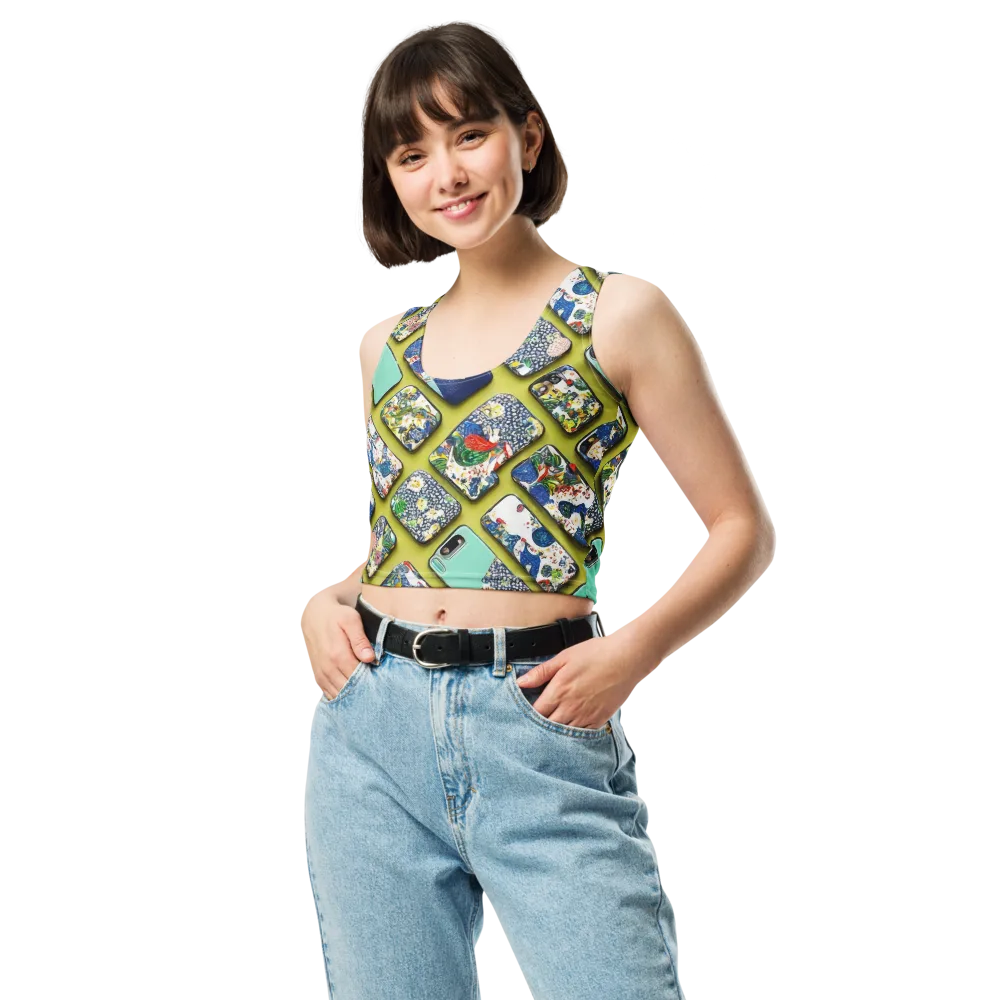 Neon Carryall on Crop Top — Front