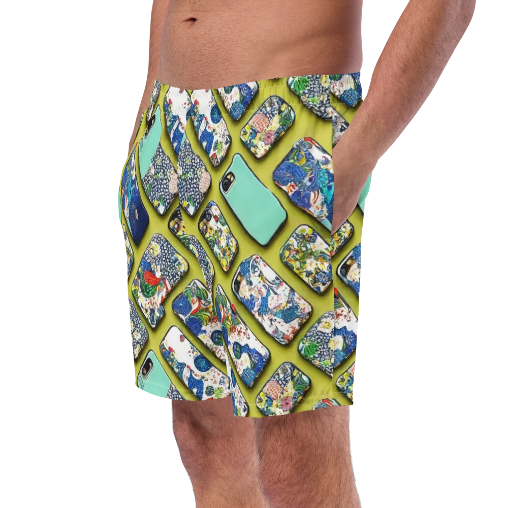 Neon Carryall on Swim Trunks — Left Front