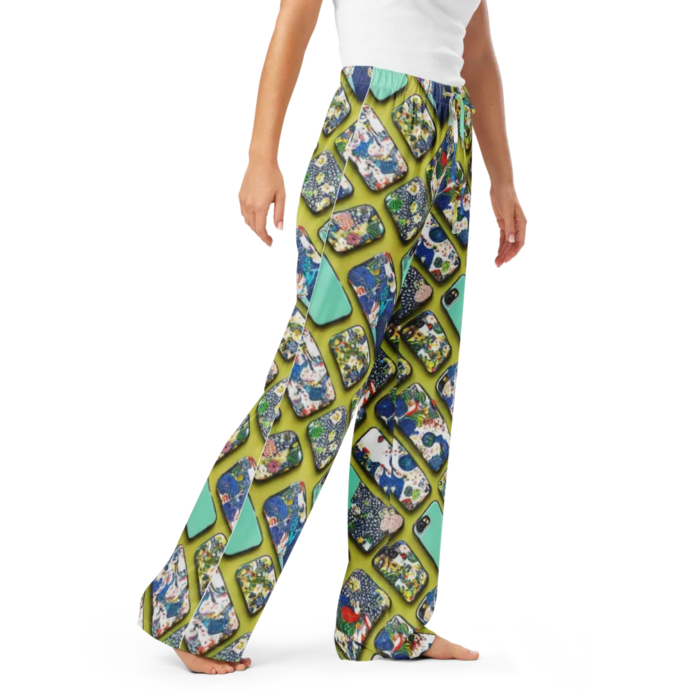 Neon Carryall on Women's Pajama Pants — Right Front