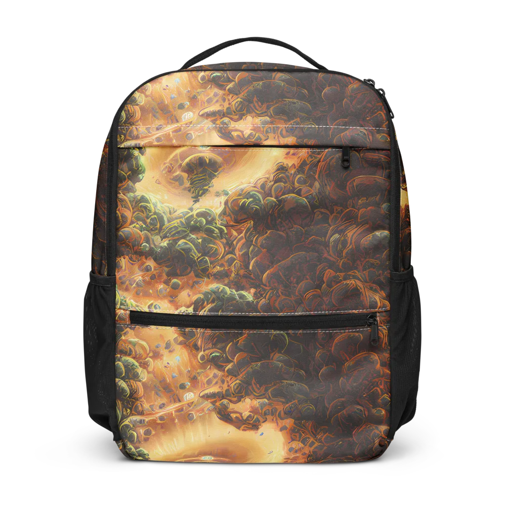 Volcanic Cascade on Utility Backpack — Front