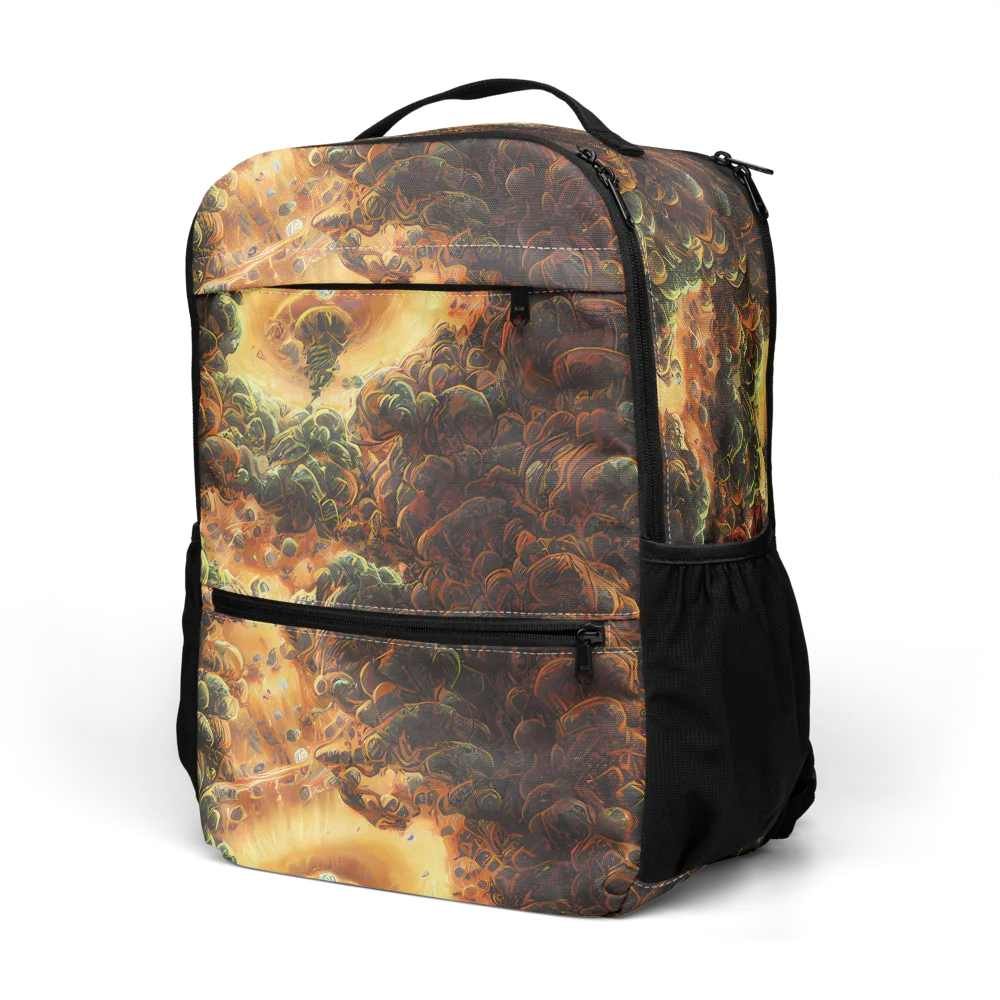 Volcanic Cascade on Utility Backpack — Left Front