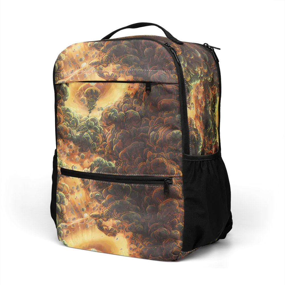 Volcanic Cascade on Utility Backpack — Left Front