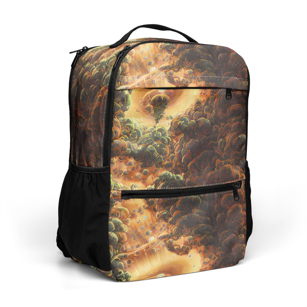 Volcanic Cascade on Utility Backpack — Right Front