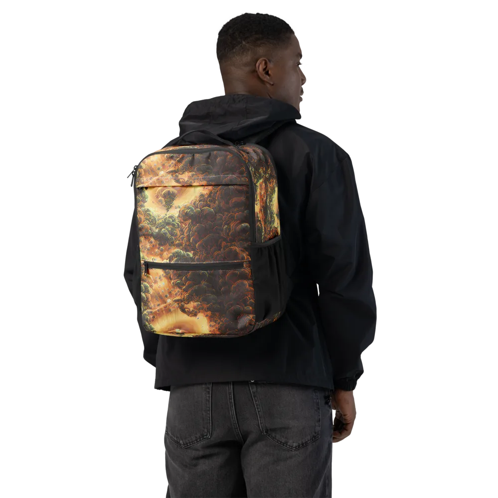Volcanic Cascade on Utility Backpack — Back