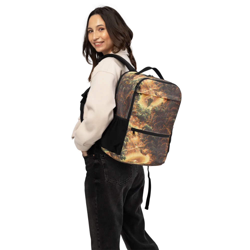Volcanic Cascade on Utility Backpack — Back