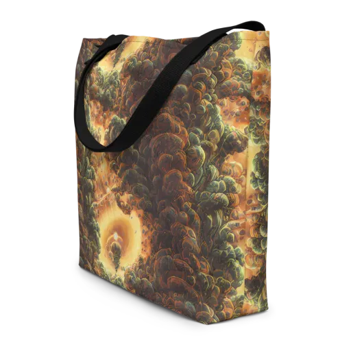 Volcanic Cascade on a Large Tote Bag W/ Pocket