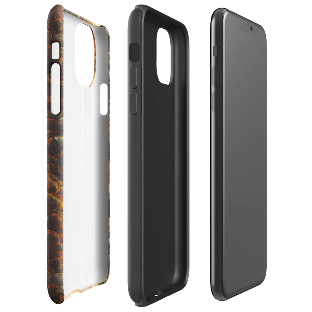 Volcanic Cascade on Tough Case for iPhone® — Right