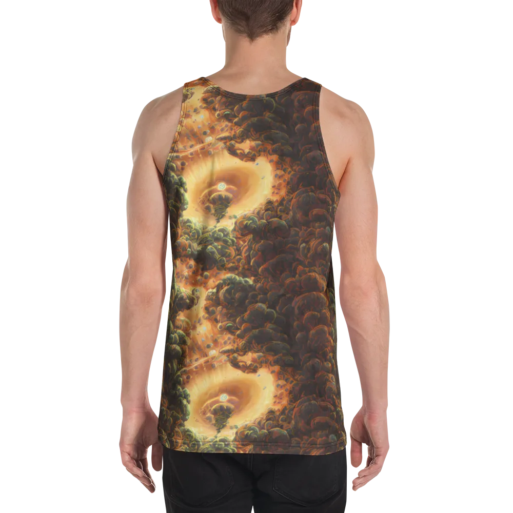 Volcanic Cascade on Men's Tank Top — Back
