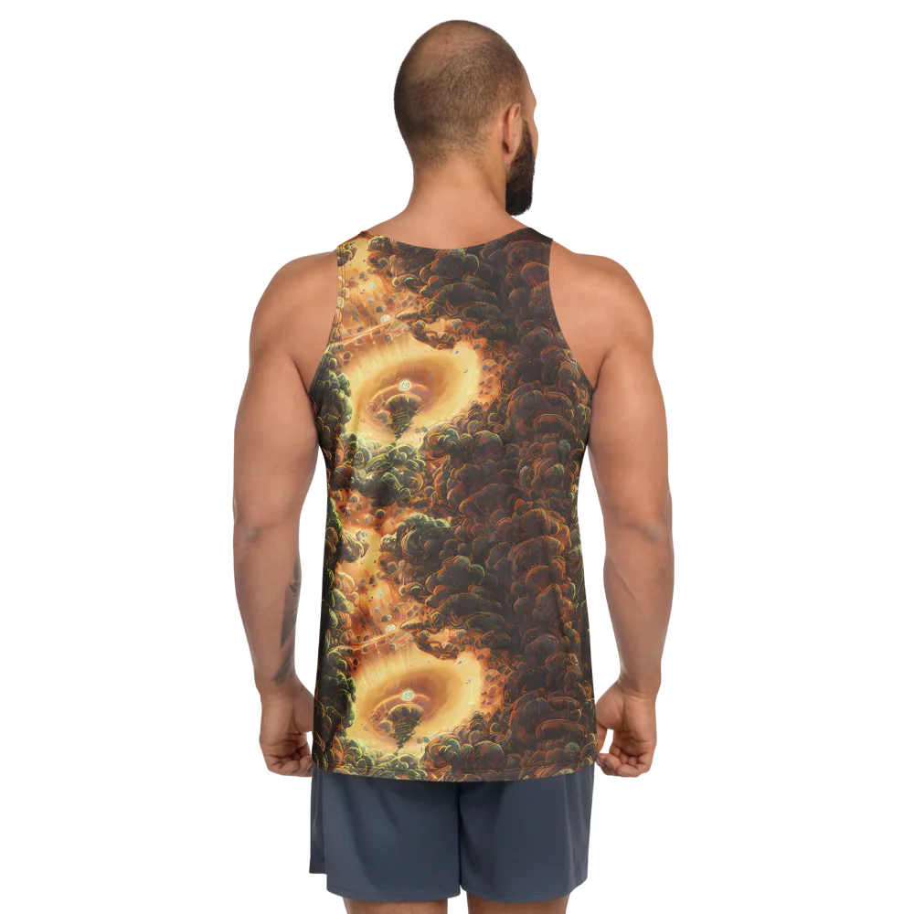 Volcanic Cascade on Men's Tank Top — Back