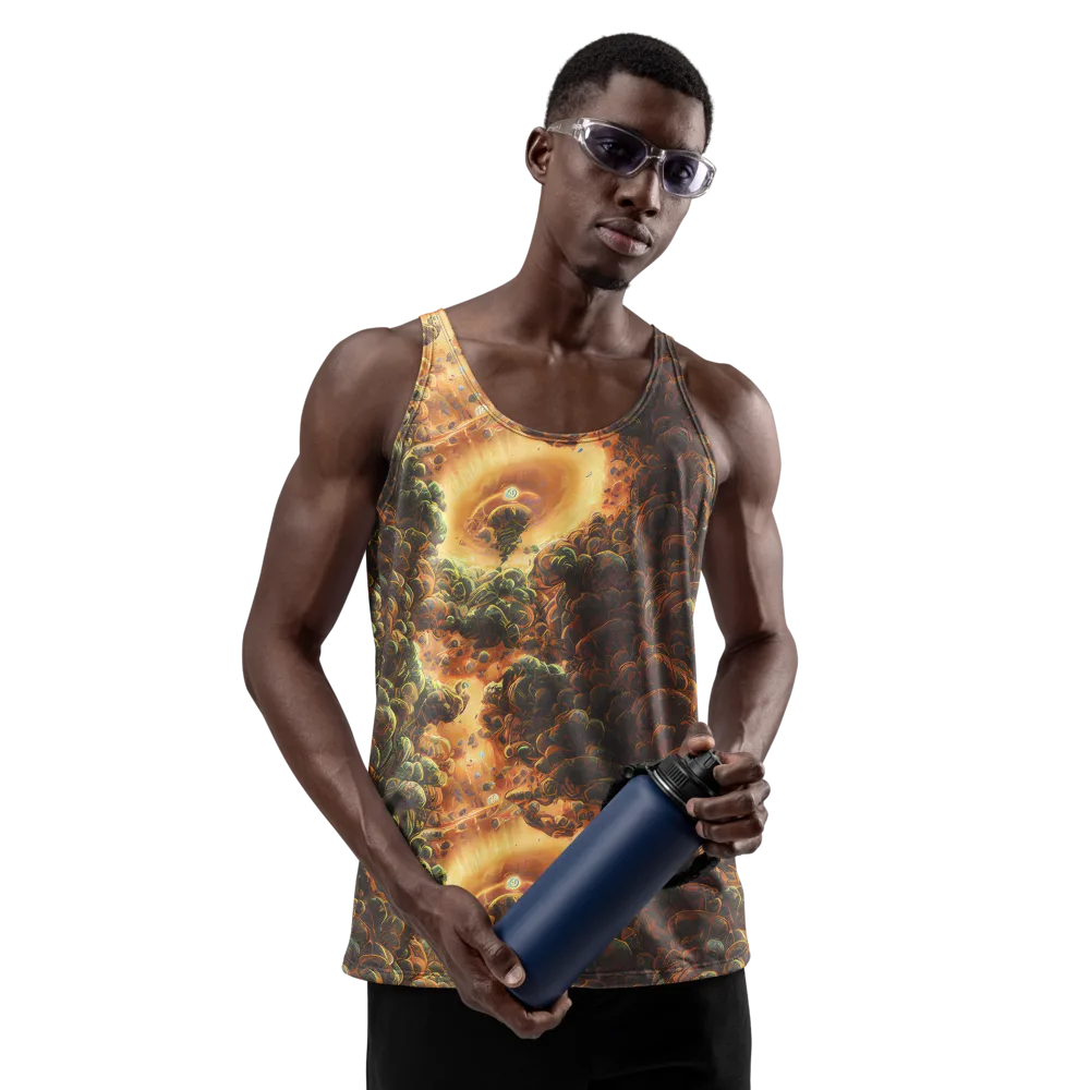 Volcanic Cascade on Men's Tank Top — Front