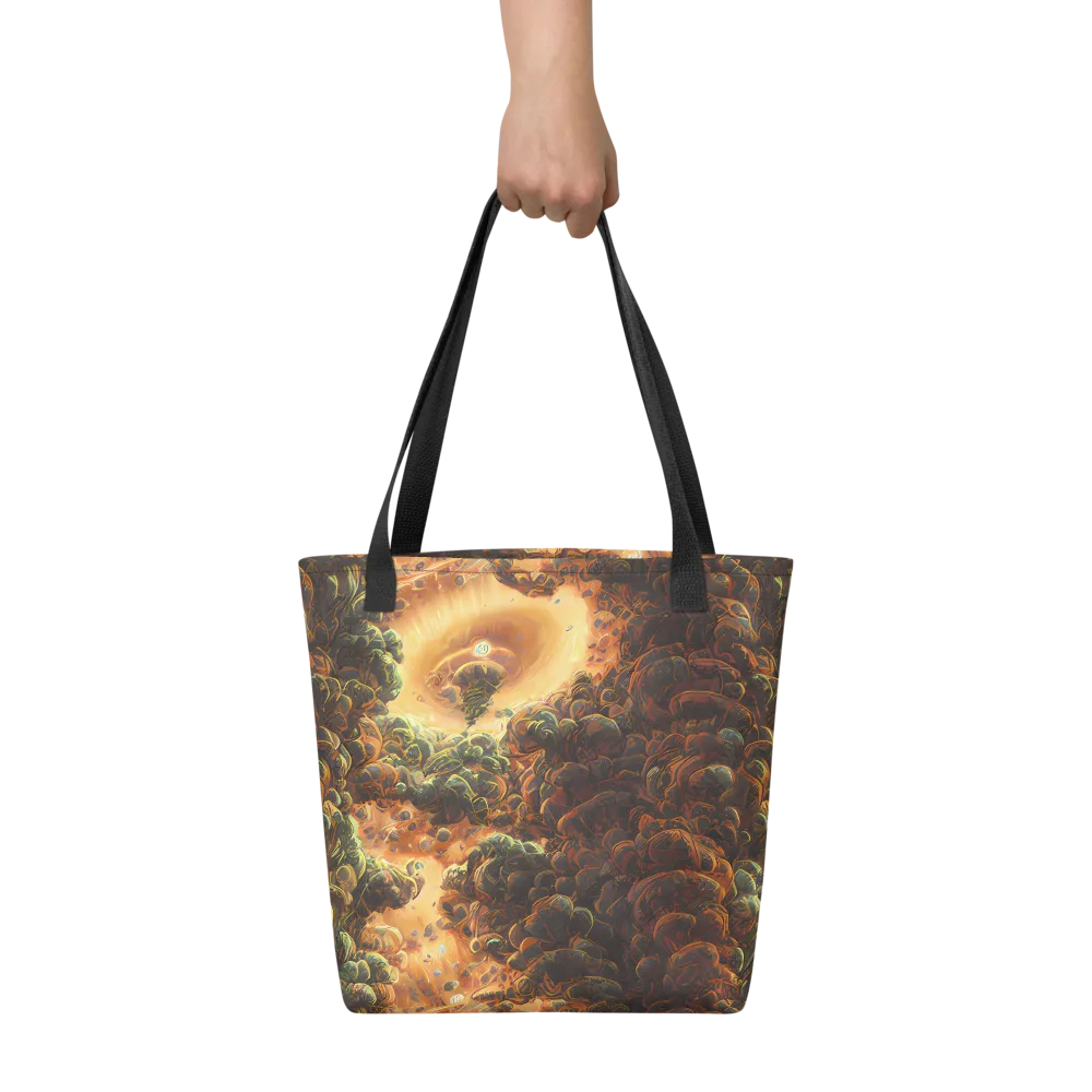 Volcanic Cascade on Tote Bag — Front