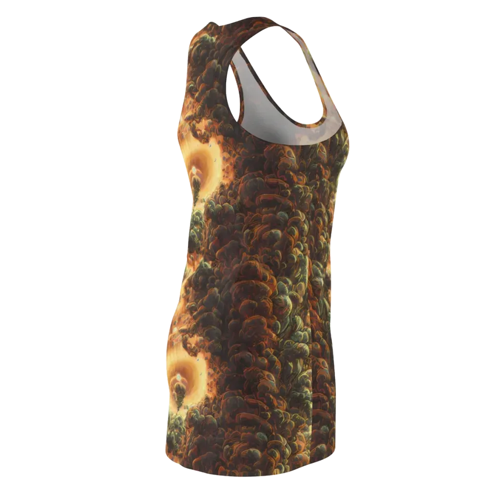 Volcanic Cascade on Racerback Dress — Back Side
