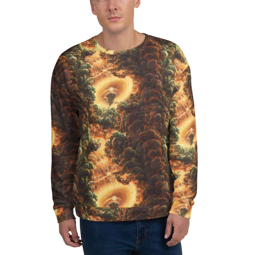 Volcanic Cascade on Sweatshirt — Front