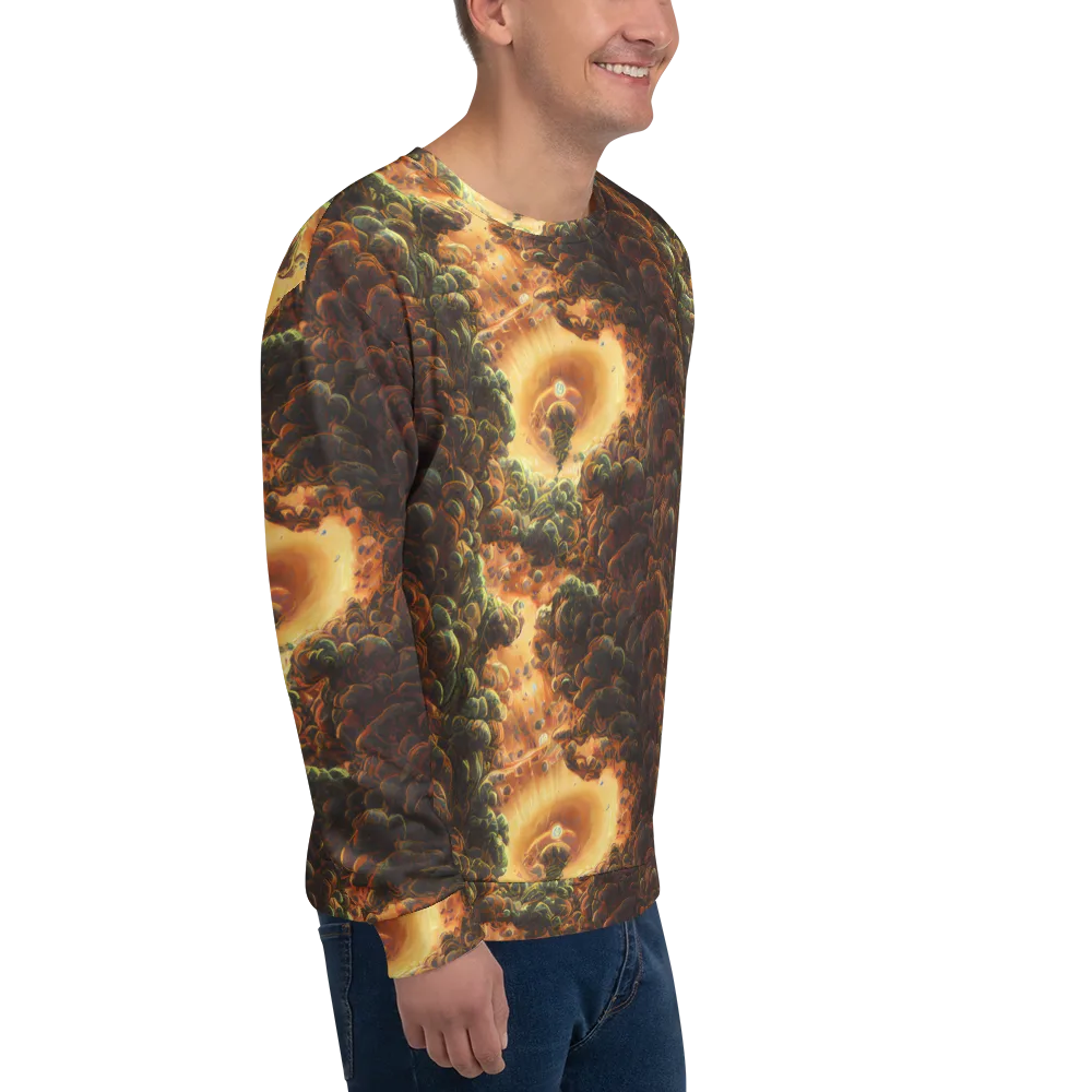 Volcanic Cascade on Sweatshirt — Right Front