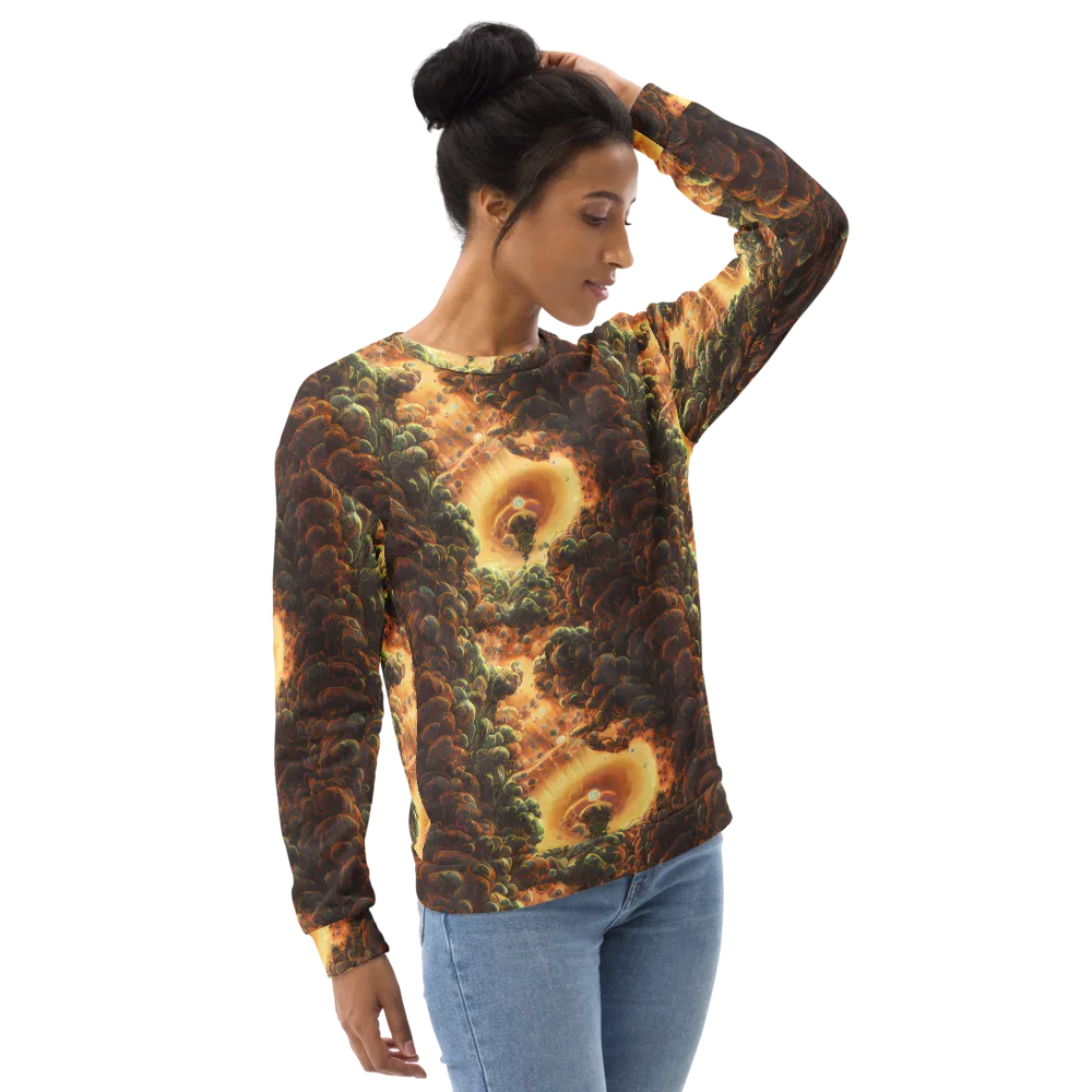 Volcanic Cascade on Sweatshirt — Right Front