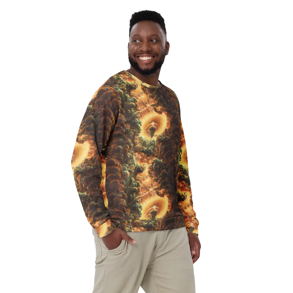 Volcanic Cascade on Sweatshirt — Front
