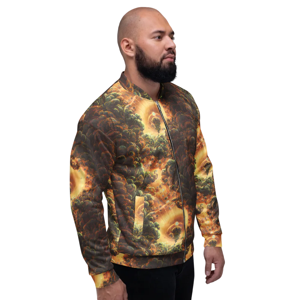 Volcanic Cascade on Bomber Jacket — Right