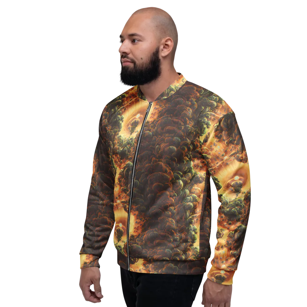 Volcanic Cascade on Bomber Jacket — Left