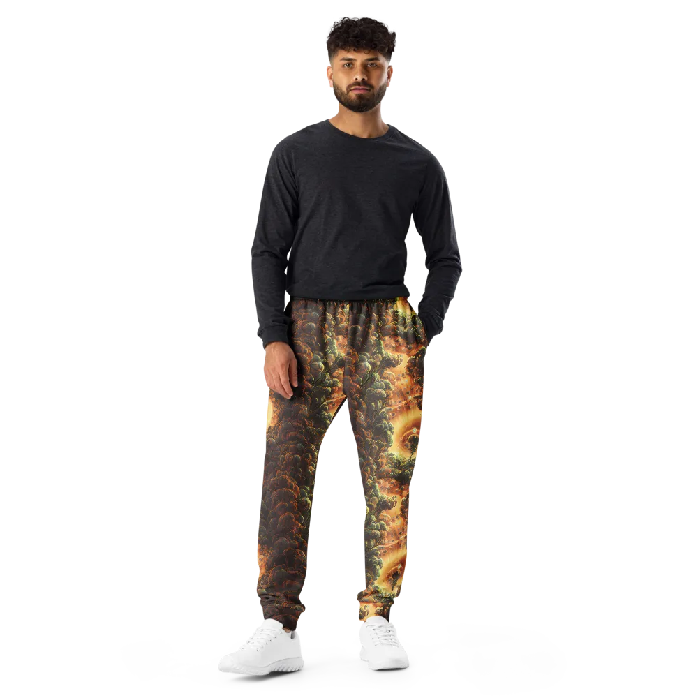 Volcanic Cascade on Men's Joggers — Front