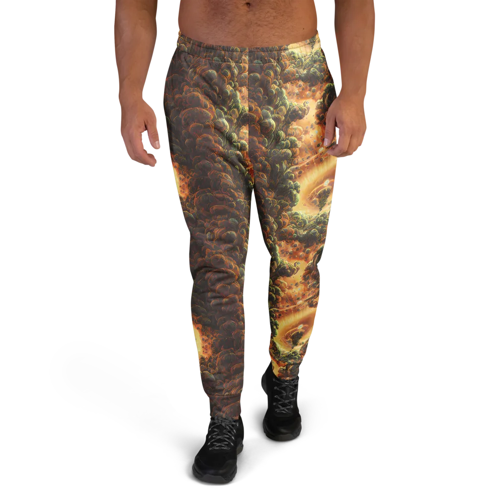Volcanic Cascade on Men's Joggers — Front