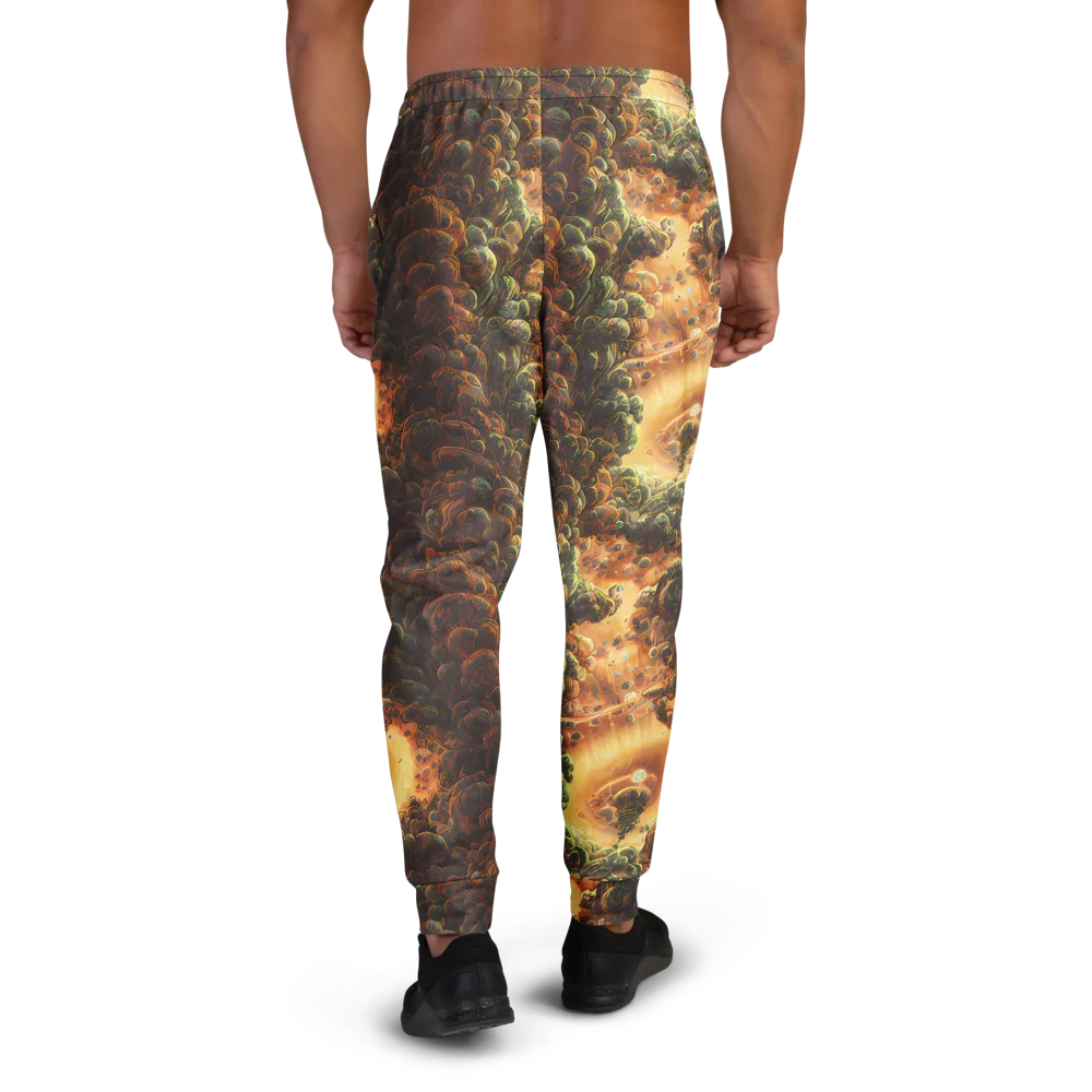 Volcanic Cascade on Men's Joggers — Back