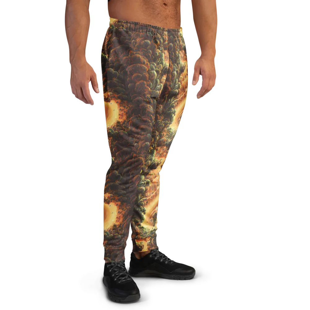 Volcanic Cascade on Men's Joggers — Right