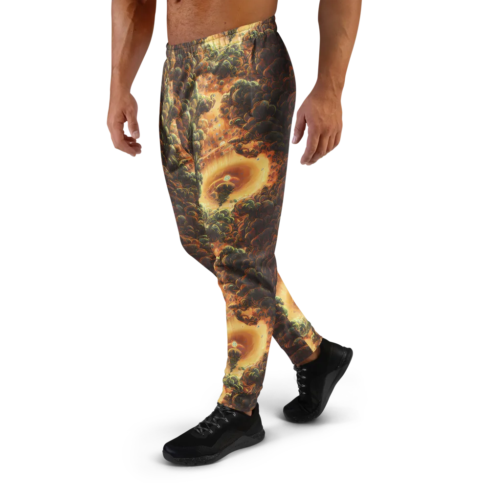 Volcanic Cascade on Men's Joggers — Left