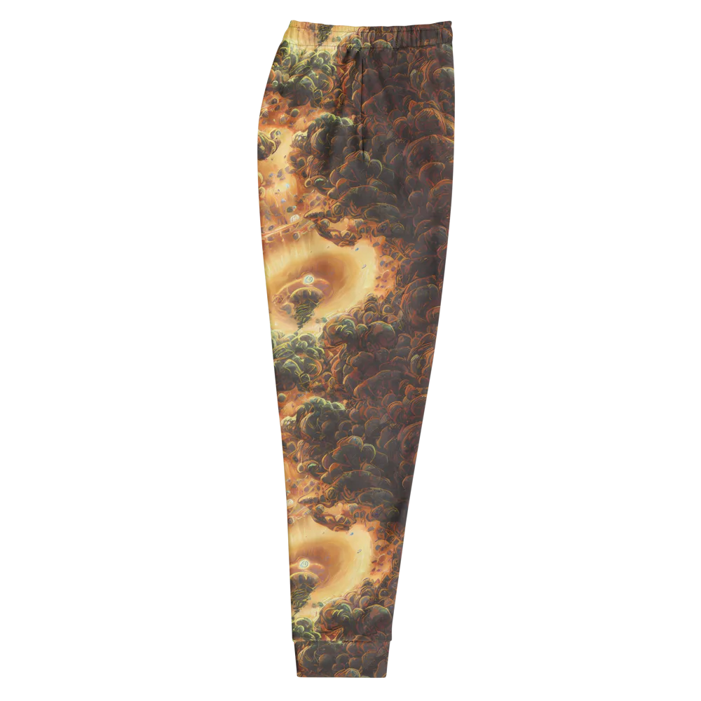 Volcanic Cascade on Men's Joggers — Right