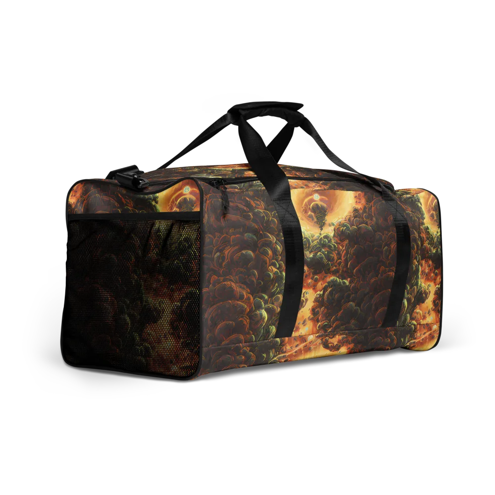 Volcanic Cascade on Duffle Bag — Right Front