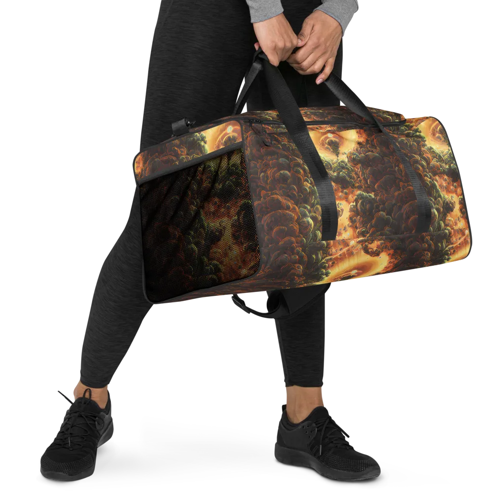 Volcanic Cascade on Duffle Bag — Right Front