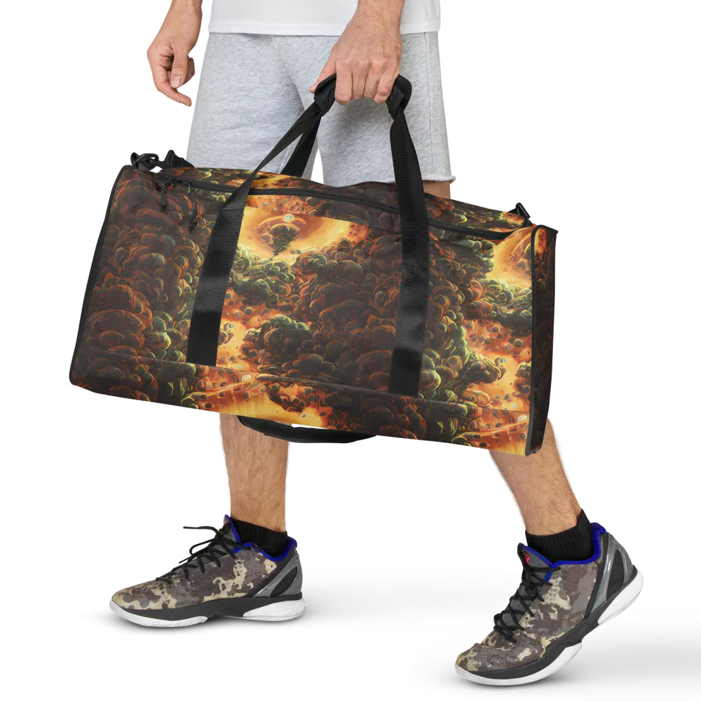 Volcanic Cascade on Duffle Bag — Front