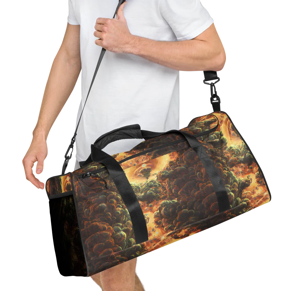 Volcanic Cascade on Duffle Bag — Right Front