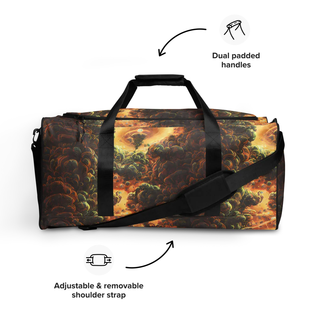 Volcanic Cascade on Duffle Bag — Front