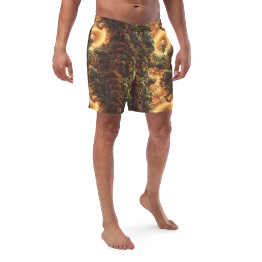 Volcanic Cascade on a Swim Trunks
