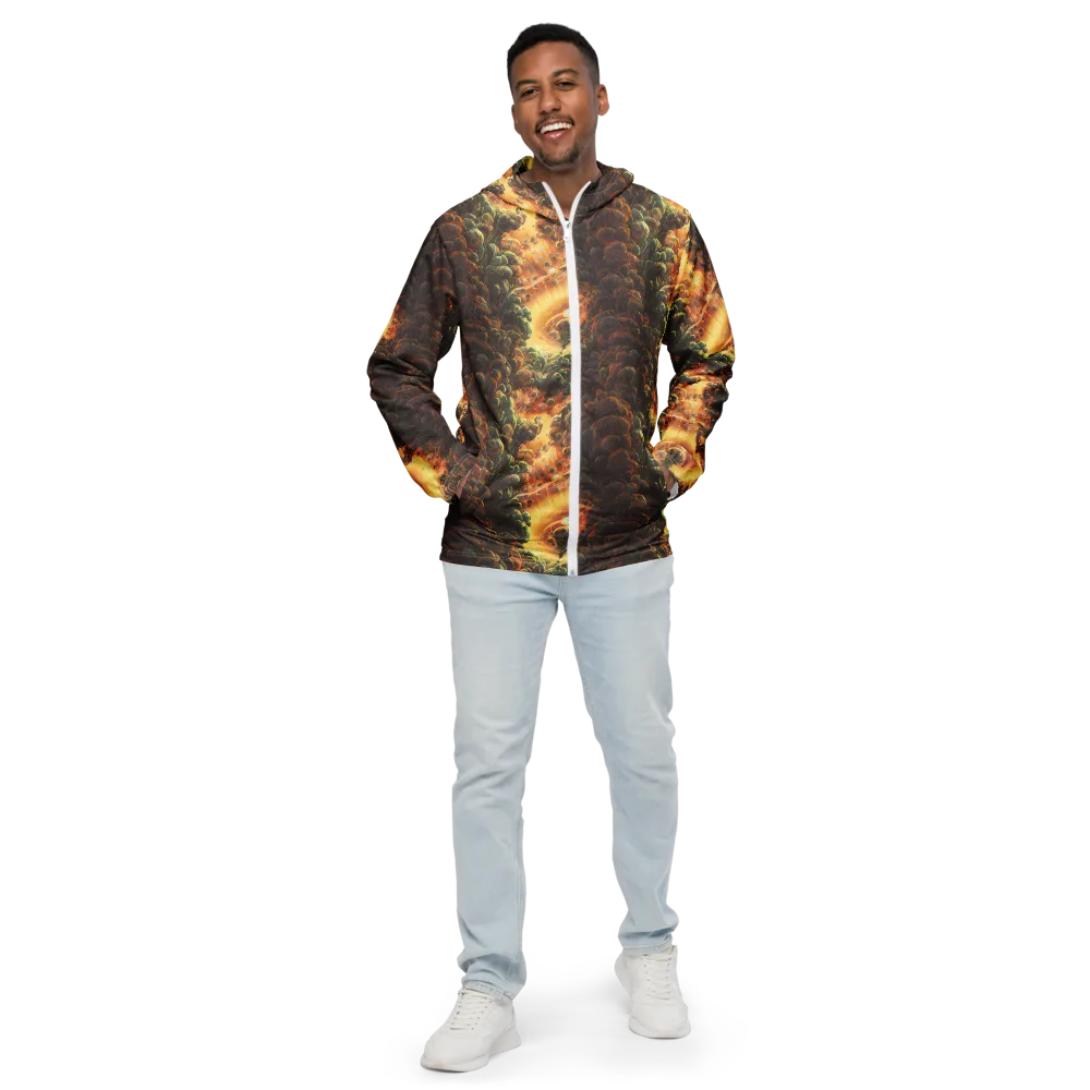 Volcanic Cascade on Men's Windbreaker — Front