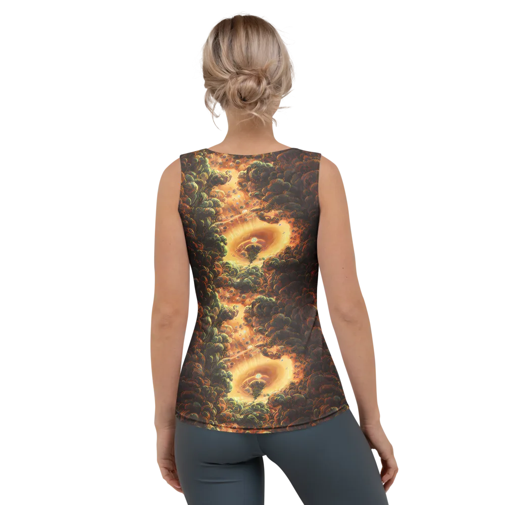 Volcanic Cascade on Women's Tank Top — Back