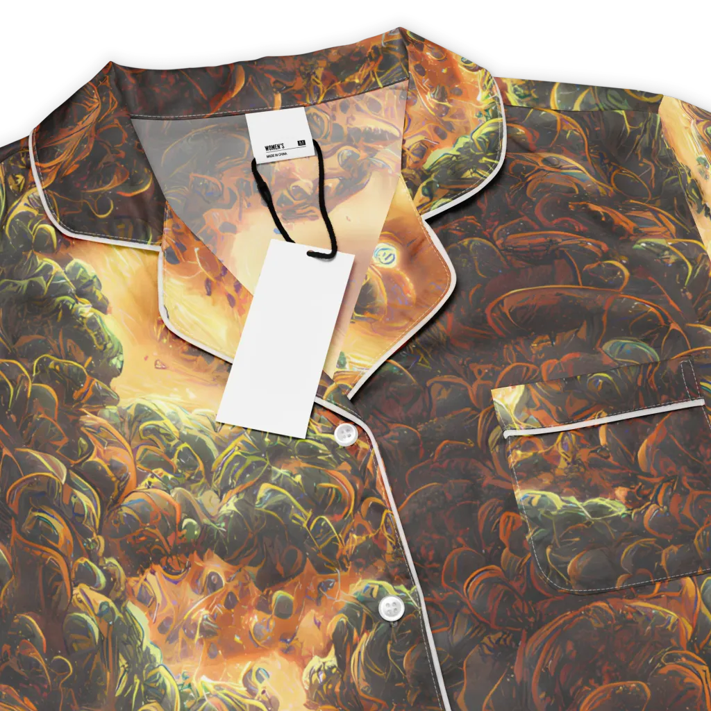 Volcanic Cascade on Women's Short Sleeve Pajama Top — Product details