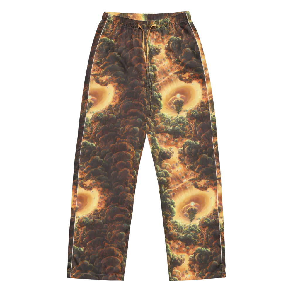 Volcanic Cascade on Women's Pajama Pants — Front