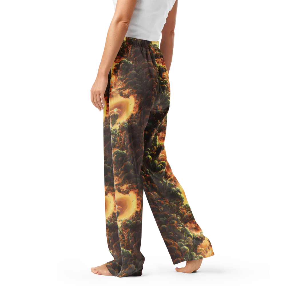 Volcanic Cascade on Women's Pajama Pants — Left