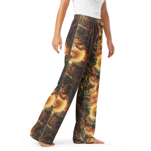 Volcanic Cascade on a Women's Pajama Pants