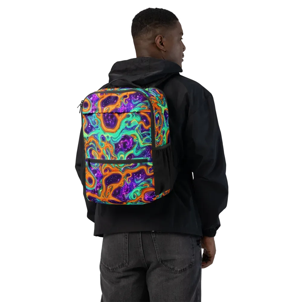 Stellar Lava on Utility Backpack — Back