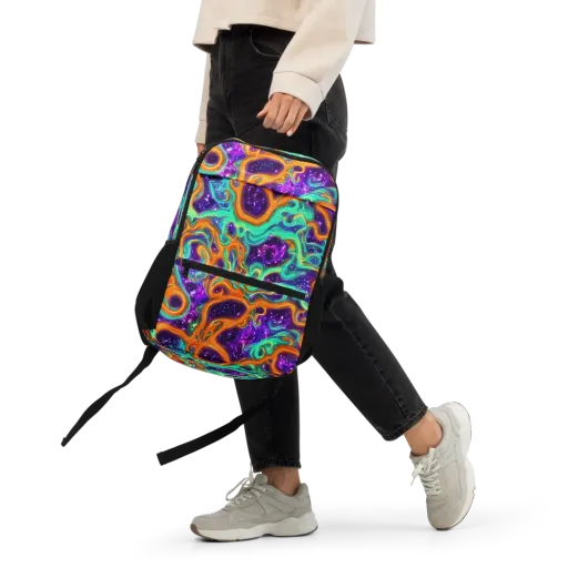 Stellar Lava on a Utility Backpack