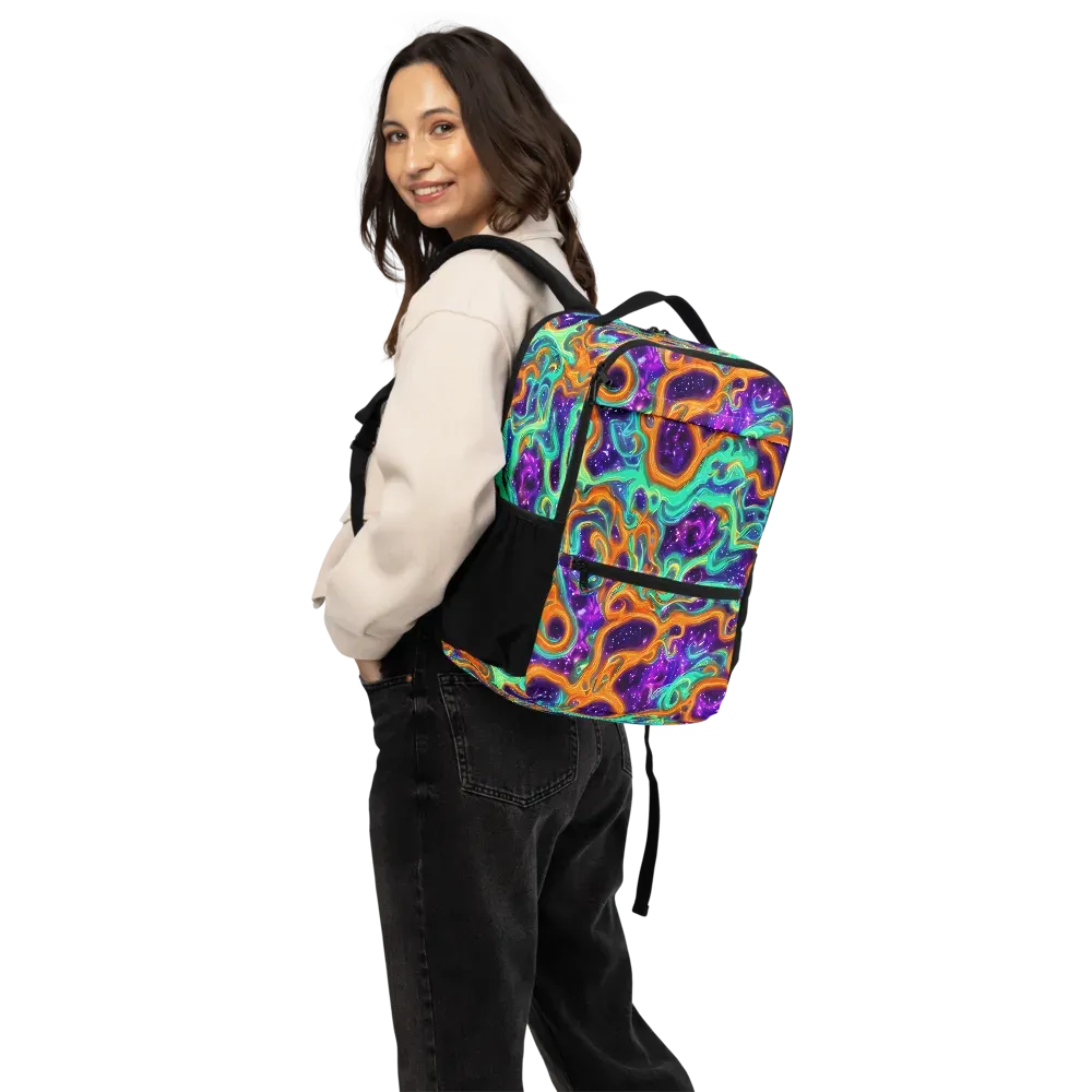 Stellar Lava on Utility Backpack — Back