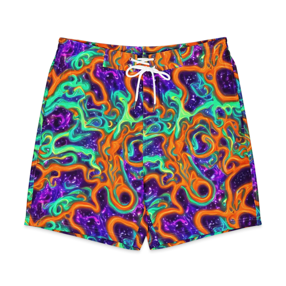 Stellar Lava on Men's Board Shorts — Front
