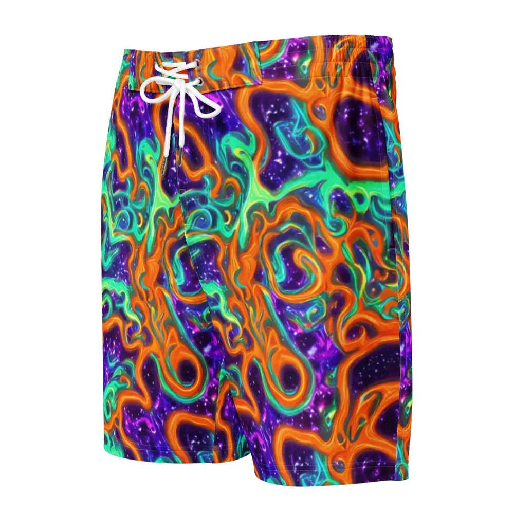 Stellar Lava on Men's Board Shorts — Front