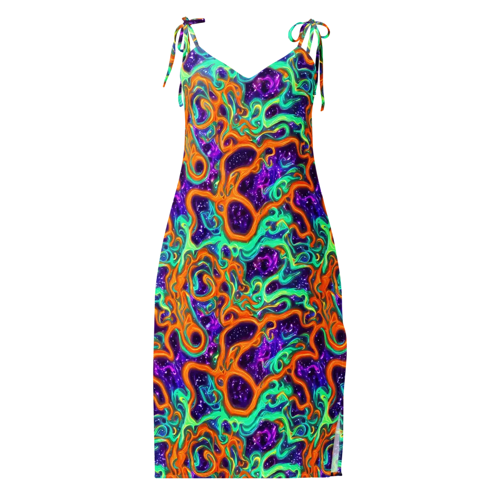 Stellar Lava on Slip Dress — Front